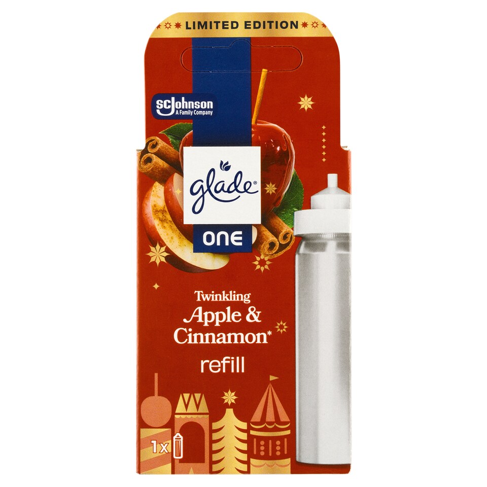 Obrázek 1 pro produkt Glade One Twinkling Apple & Cinnamon náplň do osvěžovače vzduchu 10ml