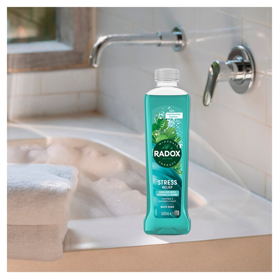 image 1 of Radox Stress Relief Bath Soak Bubble Bath 500ml