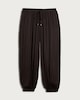 image 3 of F&F Satin Drawstring Co-ord Trousers in Chocolate