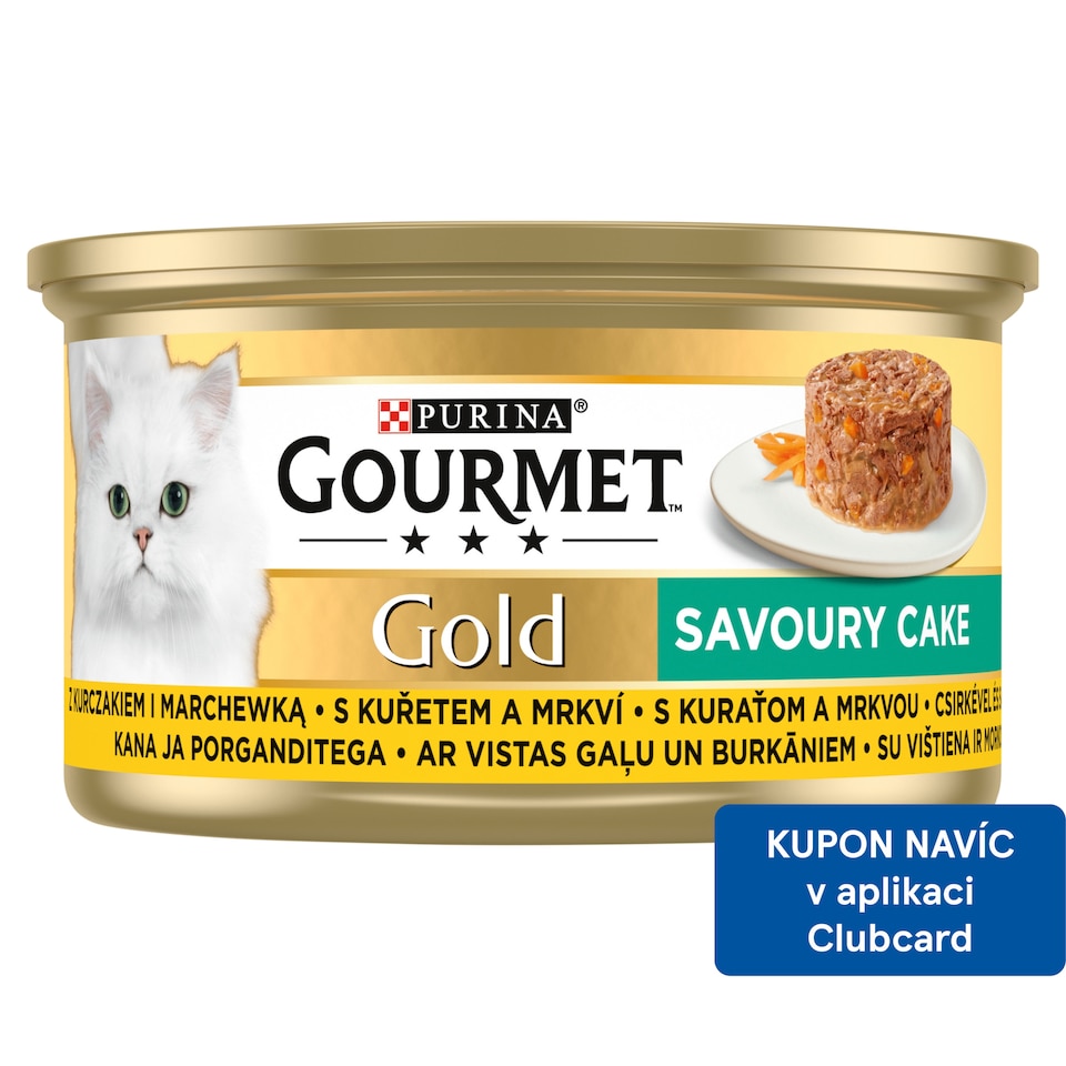 image 1 of GOURMET GOLD Savoury Cake Canned Food for Cats Chicken 85g