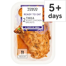Tesco 2 Tikka Roast Chicken Breasts 300g