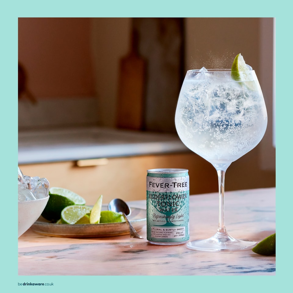 image 1 of Fever-Tree Light Elderflower Tonic Water Cans 8x150ml