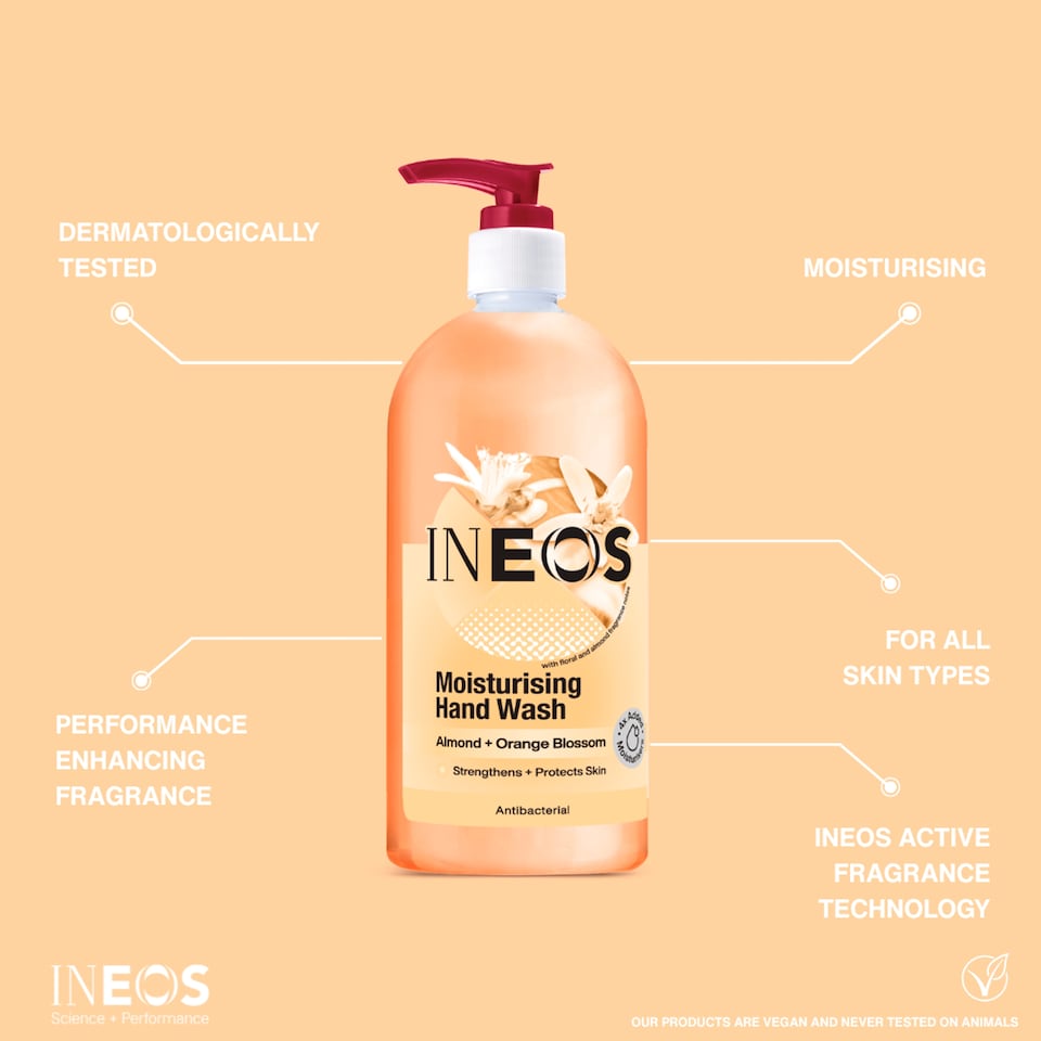 image 1 of INEOS Moisturising Hand Wash Almond + Orange Blossom 500ml