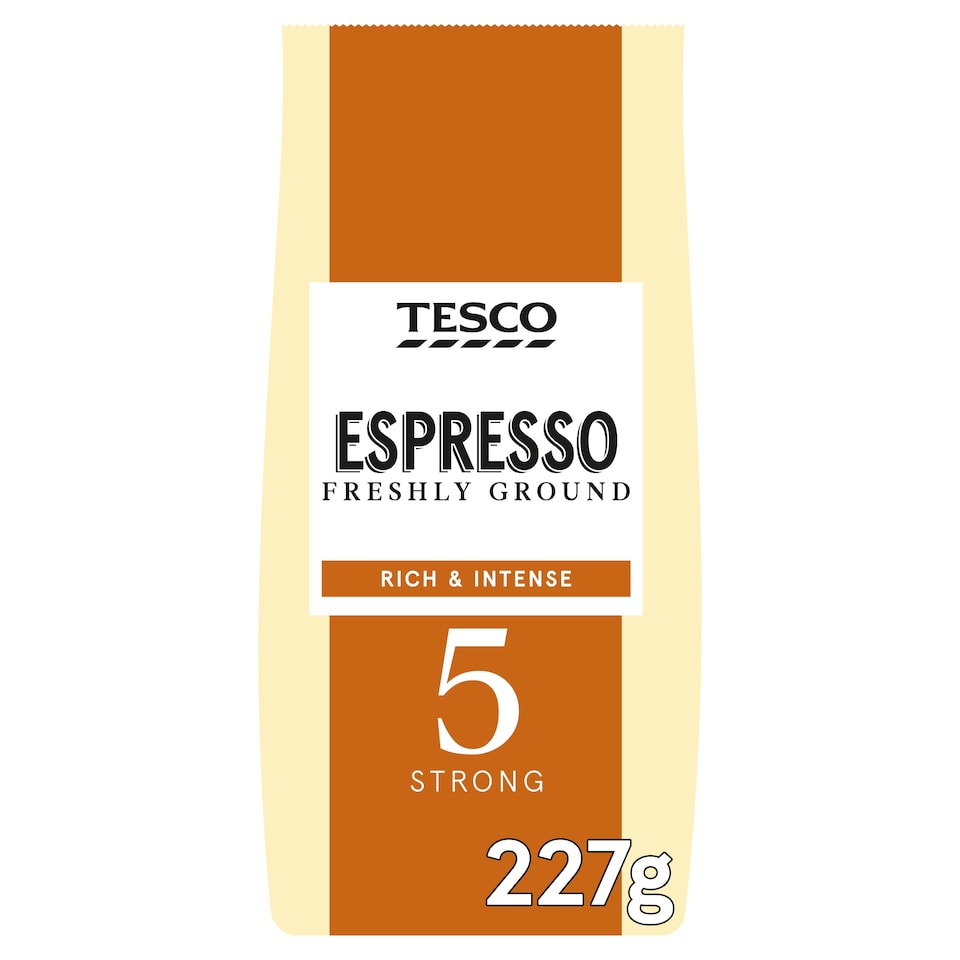 Tesco Espresso Ground Coffee 227G