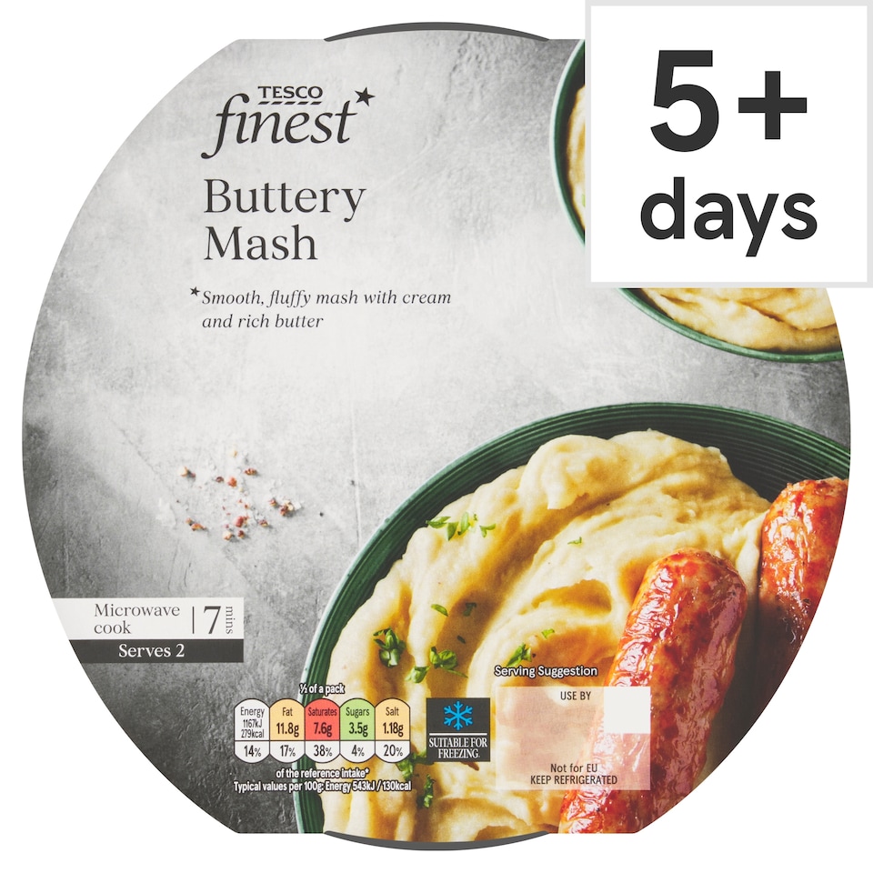 Tesco Finest Creamy Buttery Mash 450G