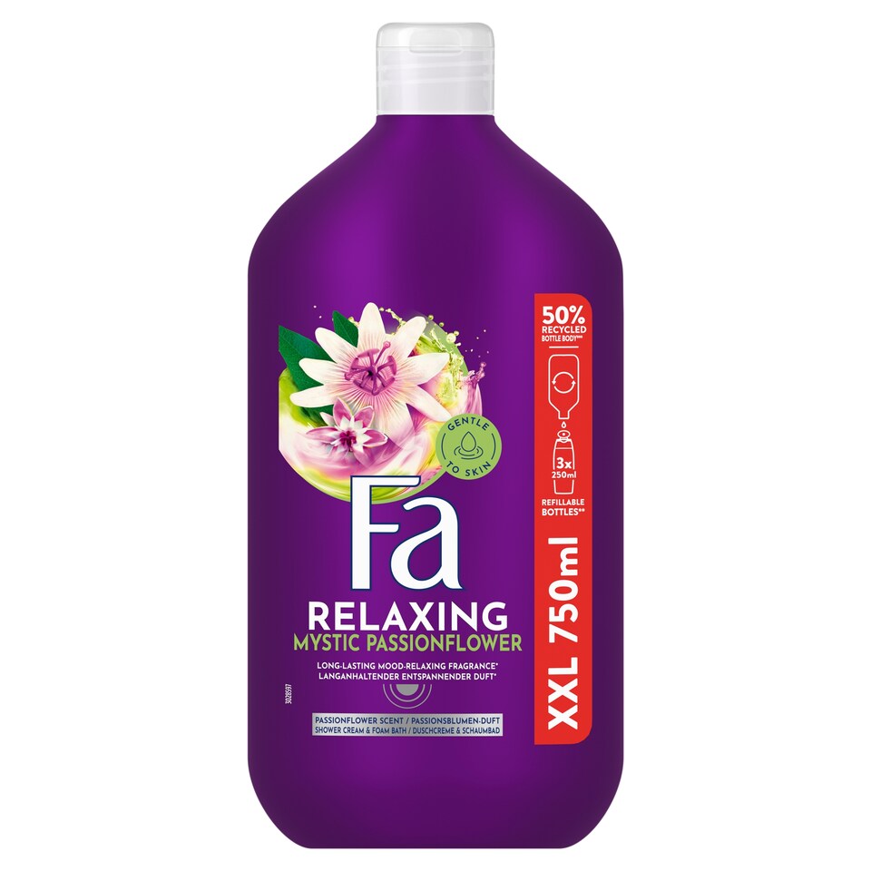 Fa Relaxing Mystic Passionflower Shower Cream & Bath Foam 750 ml