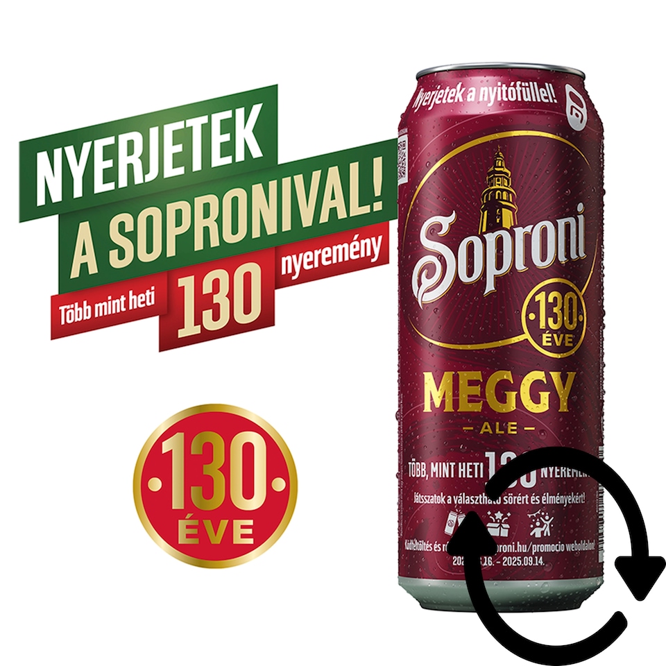 Soproni Meggy Ale Unfiltered Top-Fermented Beer Speciality 4% 500 ml