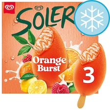 Solero Orange Burst Ice Cream Lollies 3 x 90ml