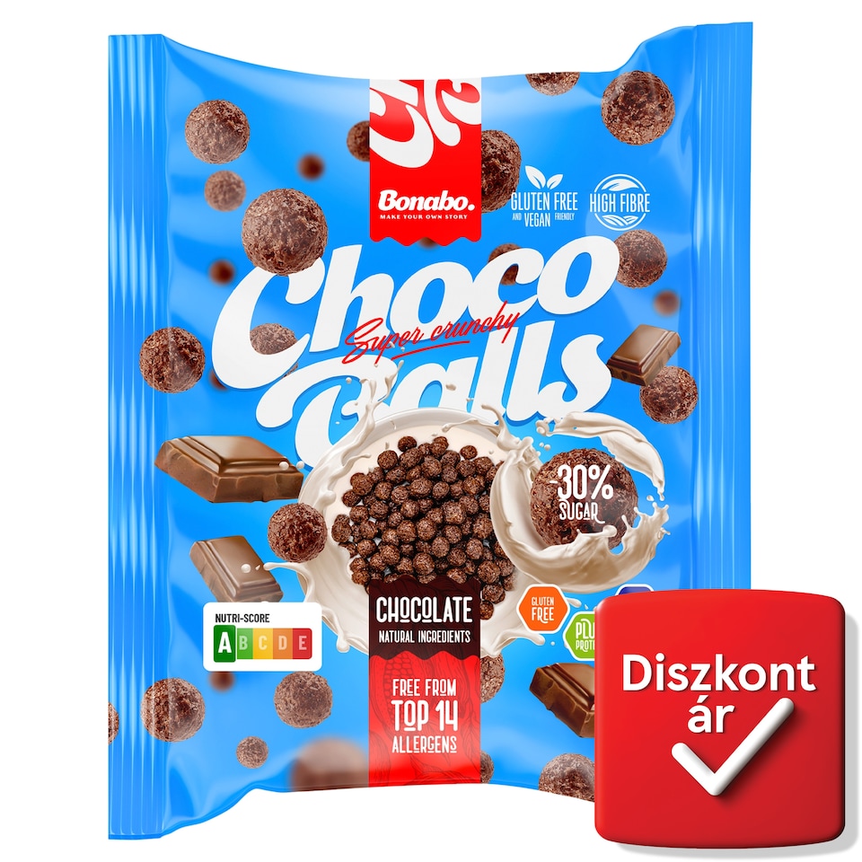 Bonabo Choco Balls gabonagolyók kakaóval 30 g