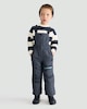 image 2 of F&F Boys Explorer Slogan Waterproof Ski Salopettes in Black