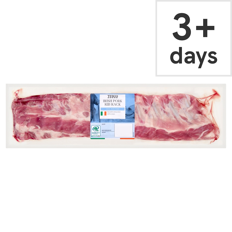 Tesco Irish Pork Rib Rack 550g
