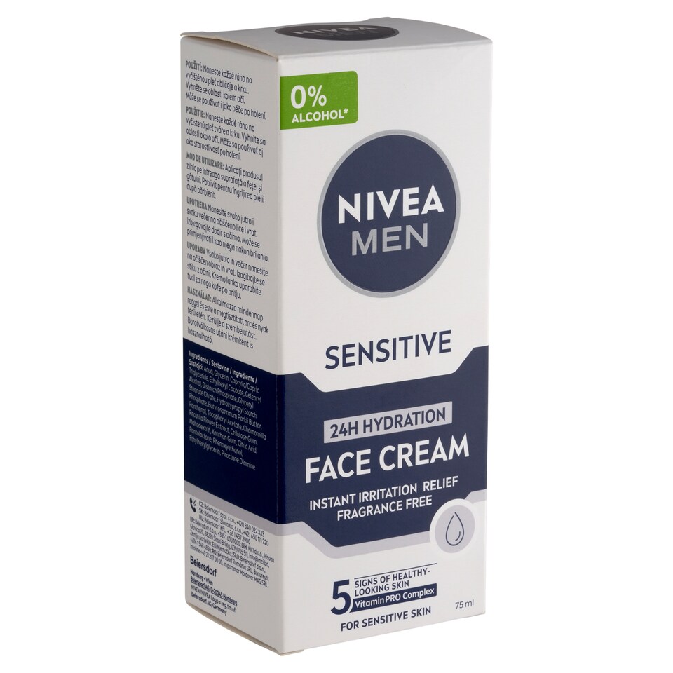 NIVEA MEN Sensitive hidratáló arckrém 75 ml  1. kép