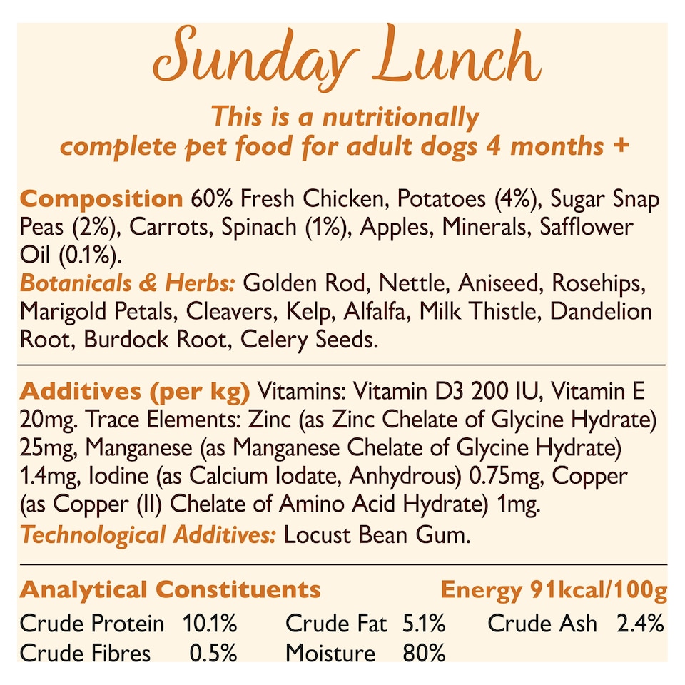 image 1 of Lily's Kitchen Sunday Lunch Tin Dog Food 400G