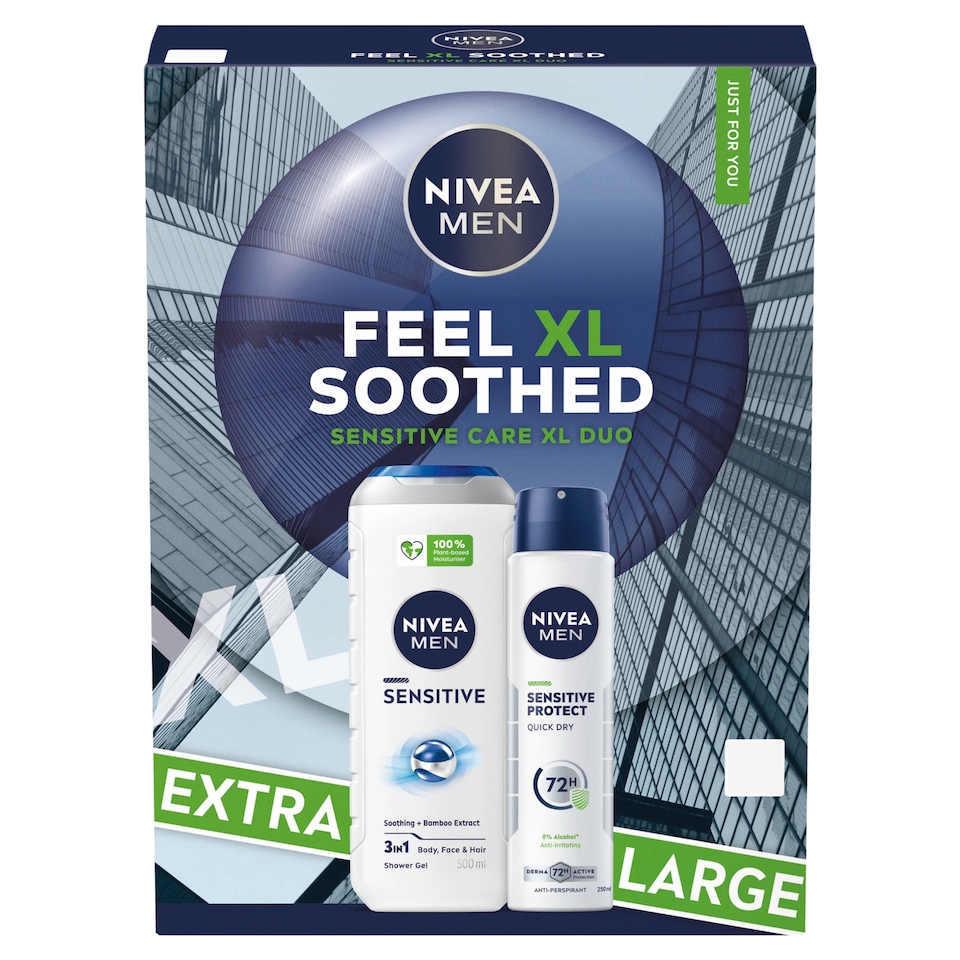 image 1 of NIVEA MEN Feel XL Soothed Sensitive Skincare Gift Set