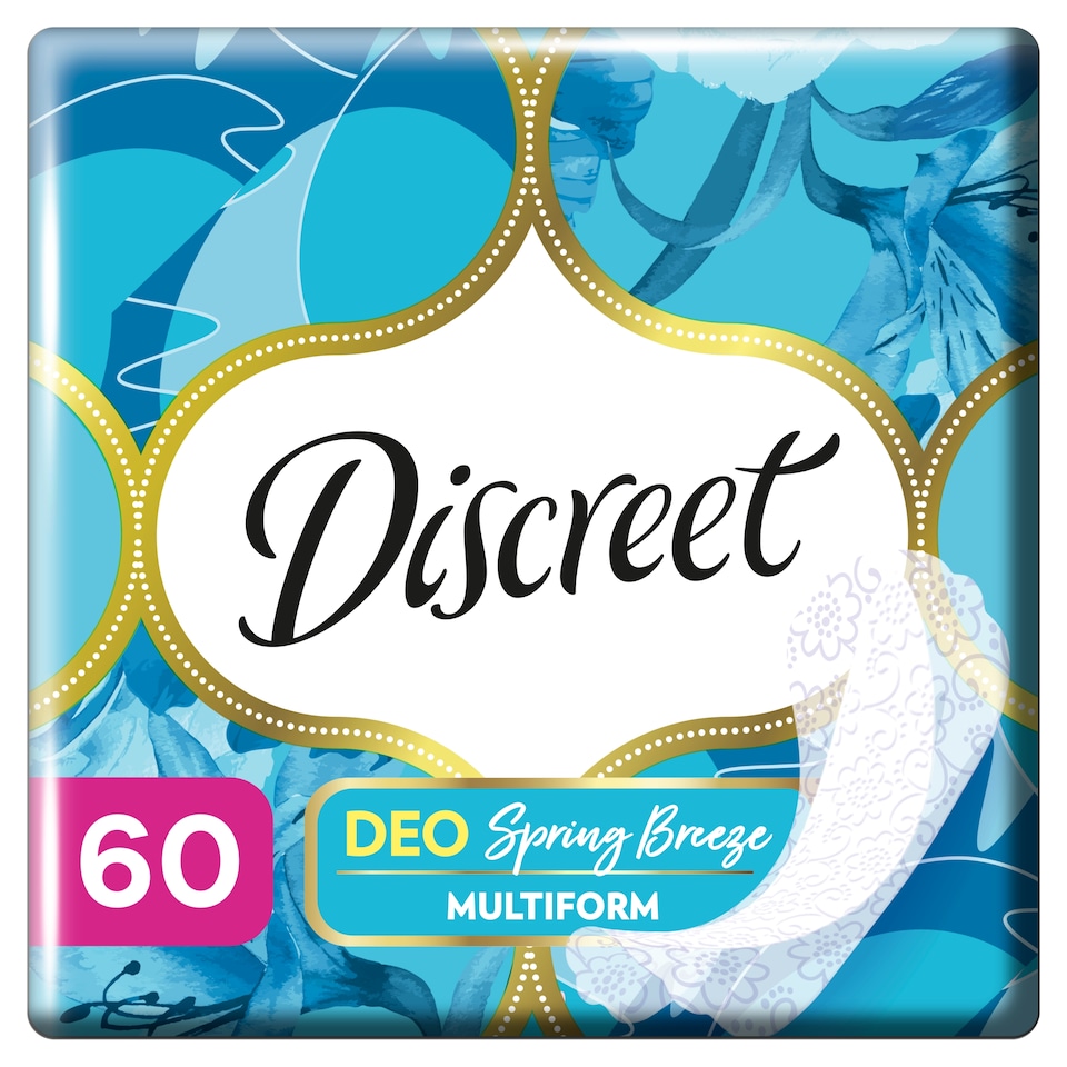 Discreet Légáteresztő Multiform Spring Breeze Tisztasági Betétek 8x60 1. kép