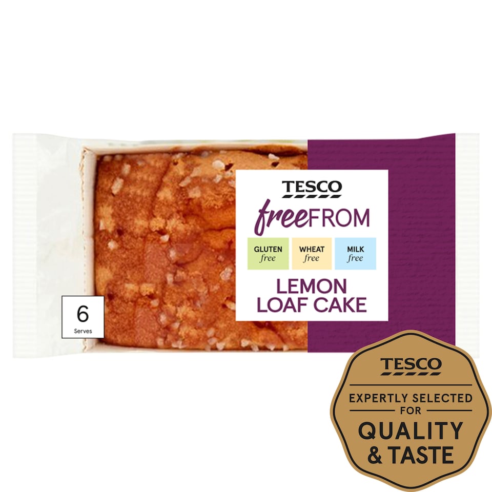 Tesco Free From Lemon Loaf Cake 6 Serves