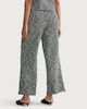image 3 of The F&F Edit Textured Wide Leg Co-ord Trousers in Multi Black White
