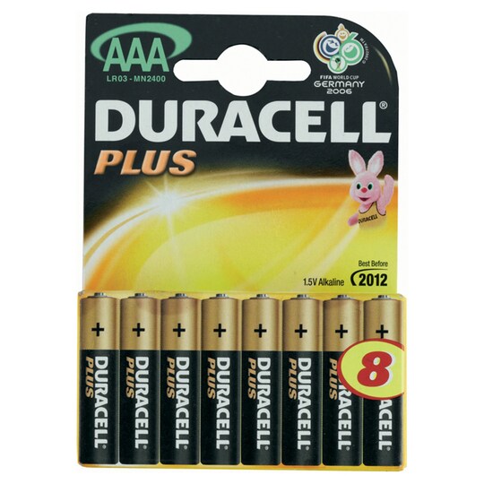 Duracell Plus AAA 8 Pack Tesco Groceries
