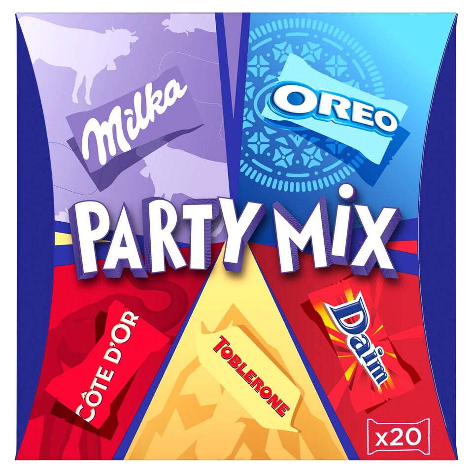 Milka bonboniéra Party Mix, mix pralinek 159g