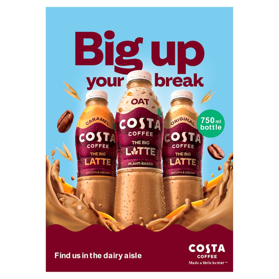 image 1 of Costa Coffee Oat Latte Iced Coffee 750ml    