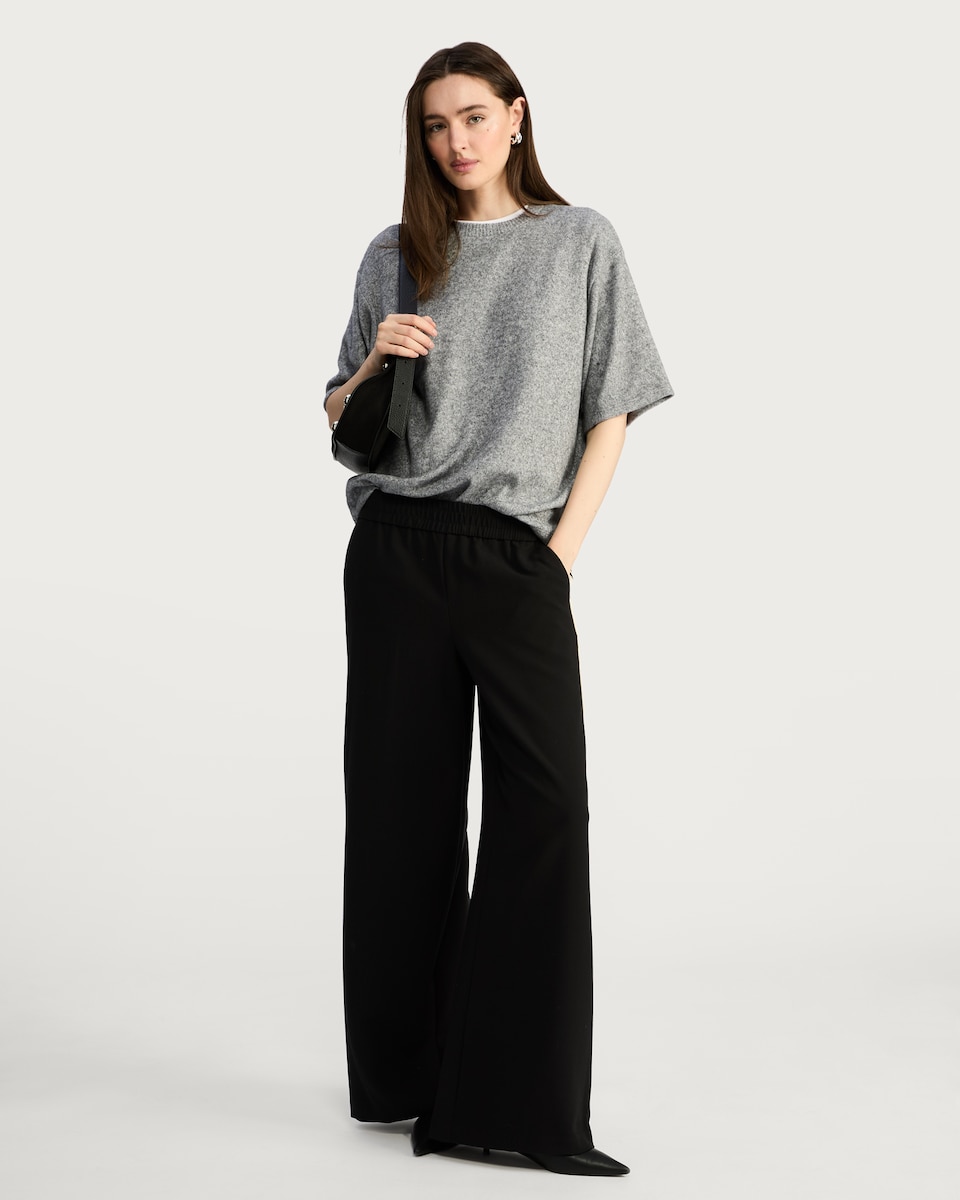 image 1 of F&F Oversized Short Sleeved T-Shirt in Grey