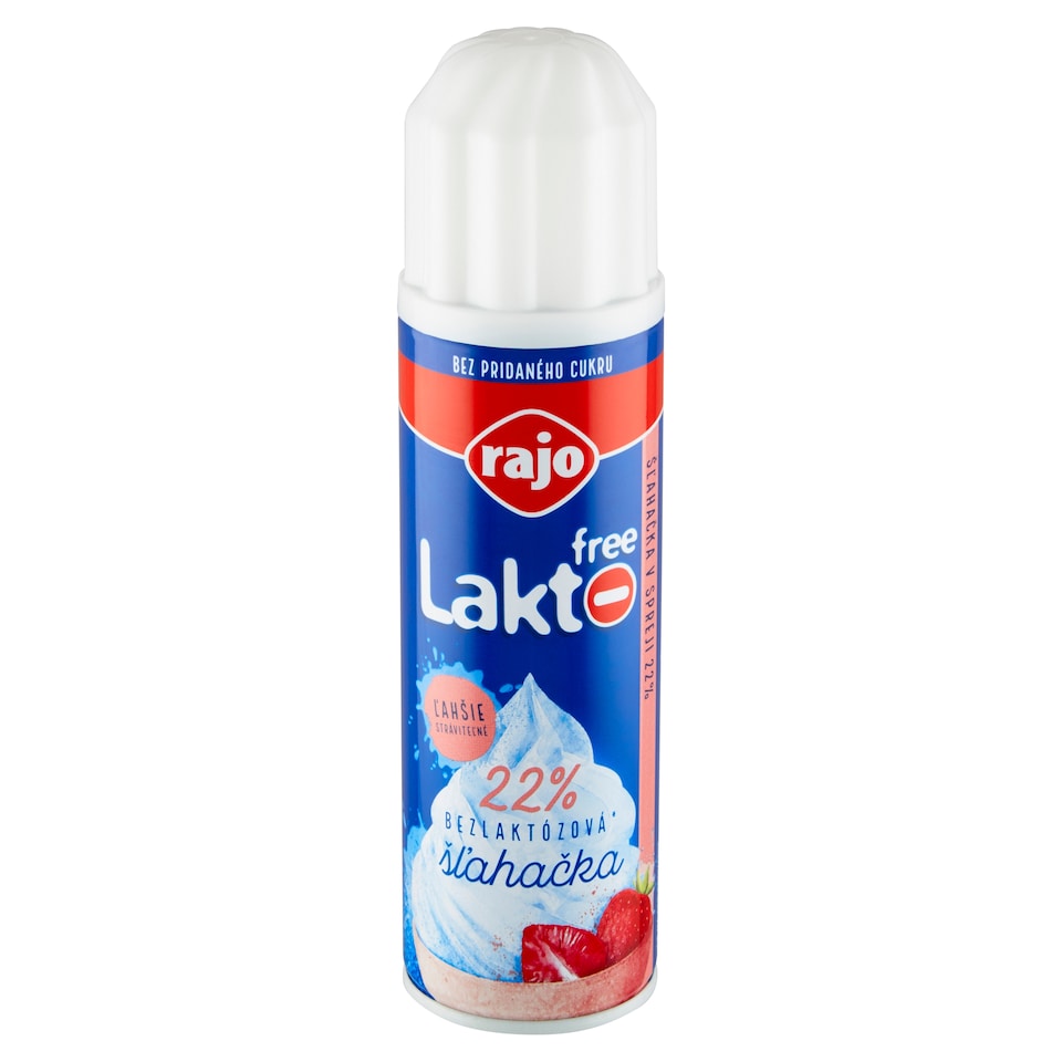 Rajo Lakto Free Whipped Cream in Spray 22% 250 g