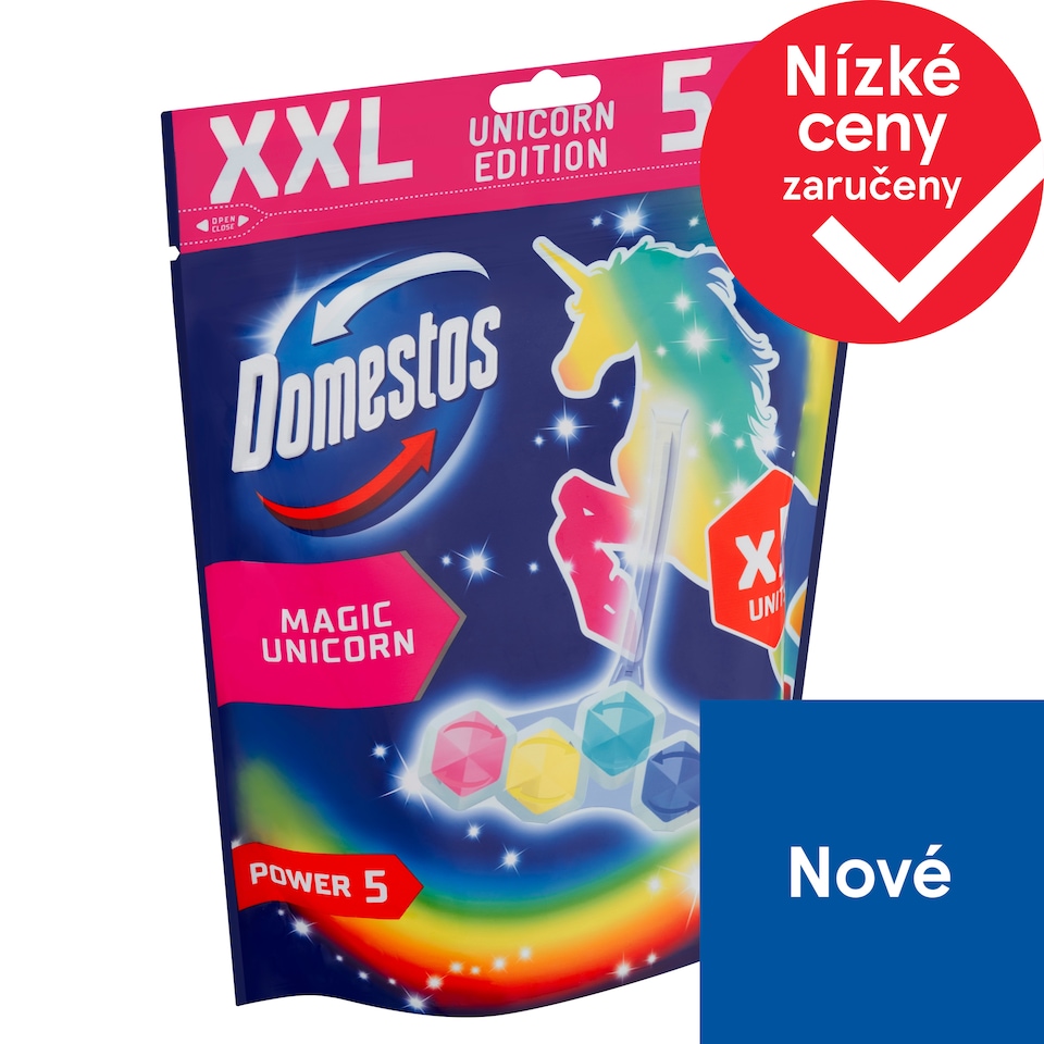 Obrázek 1 pro produkt Domestos Power 5 Unicorn WC blok 5 x 50g