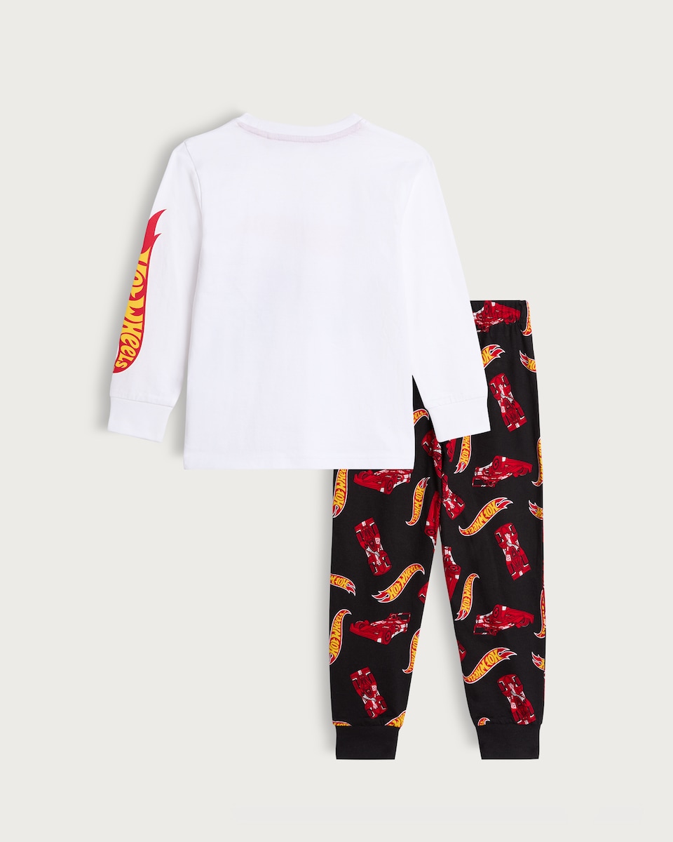 image 1 of Hot Wheels Pure Cotton Printed Pyjama Set in Multi