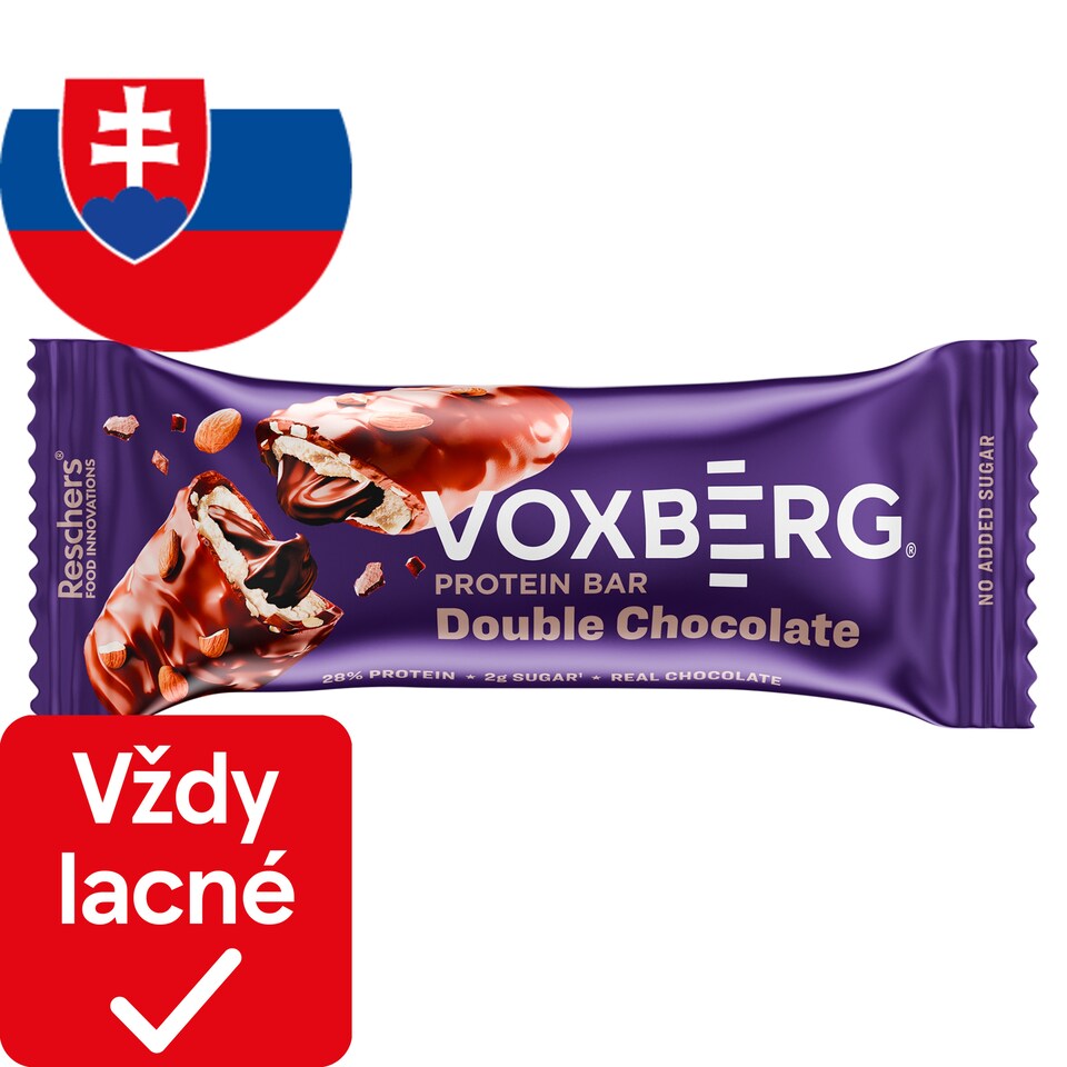 Voxberg Proteínová tyčinka s čokoládovou príchuťou v mliečnej čokoláde 50 g