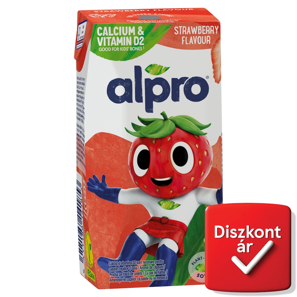 Alpro UHT epres szójaital hozzáadott kalciummal, jóddal, B2-, B12- és D2-vitaminnal 200 ml