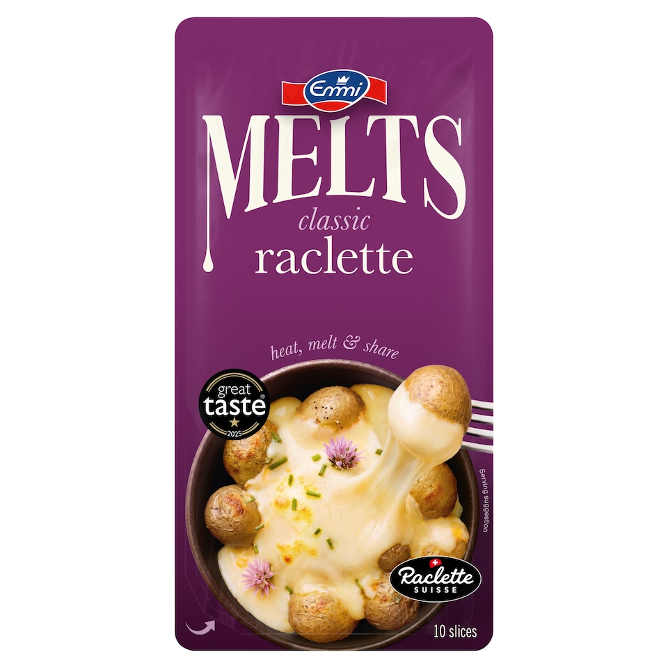 image 1 of Emmi Melts Classic Raclette 10 Slices 200g