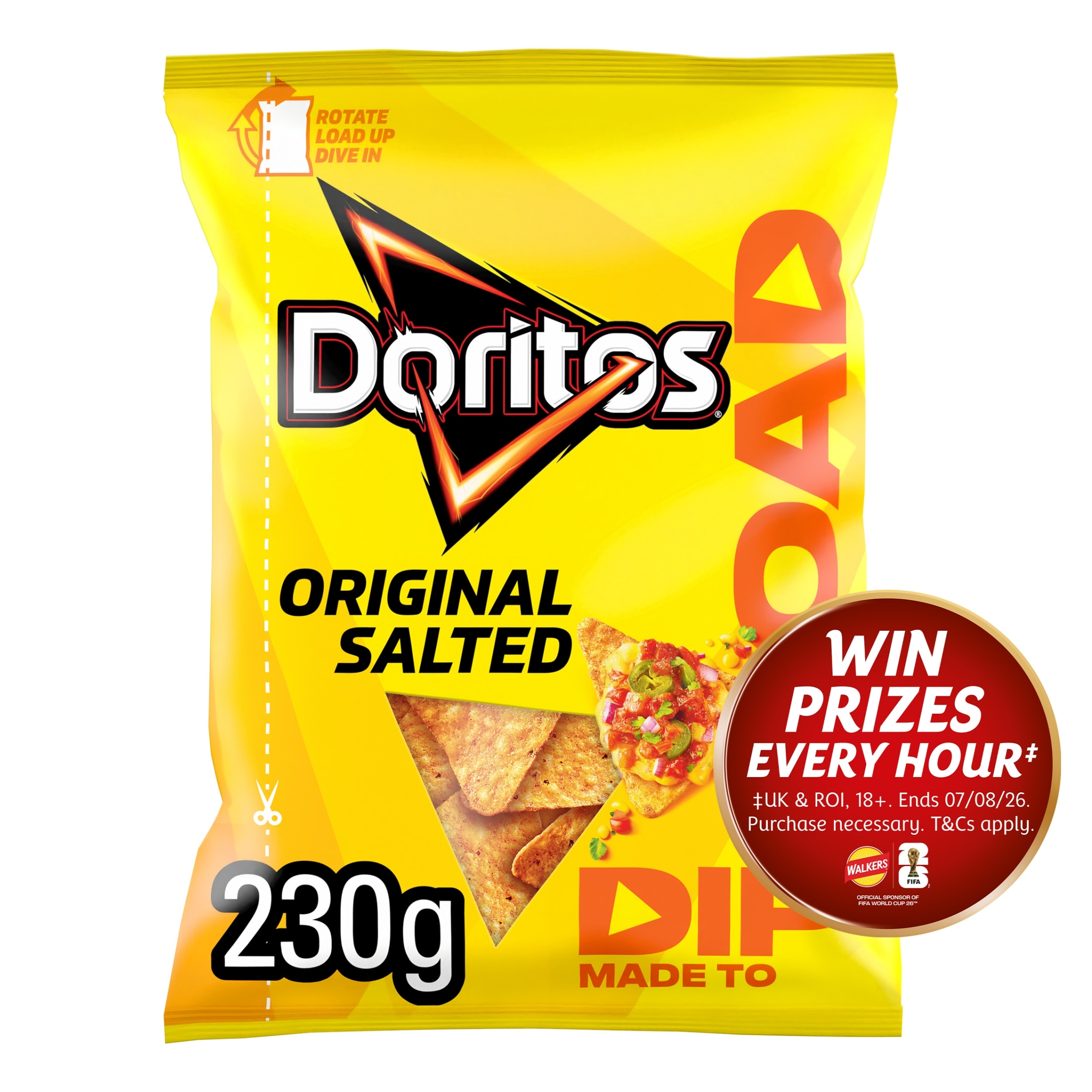 Doritos Dip or Load Original Salt Sharing Crisps 230g