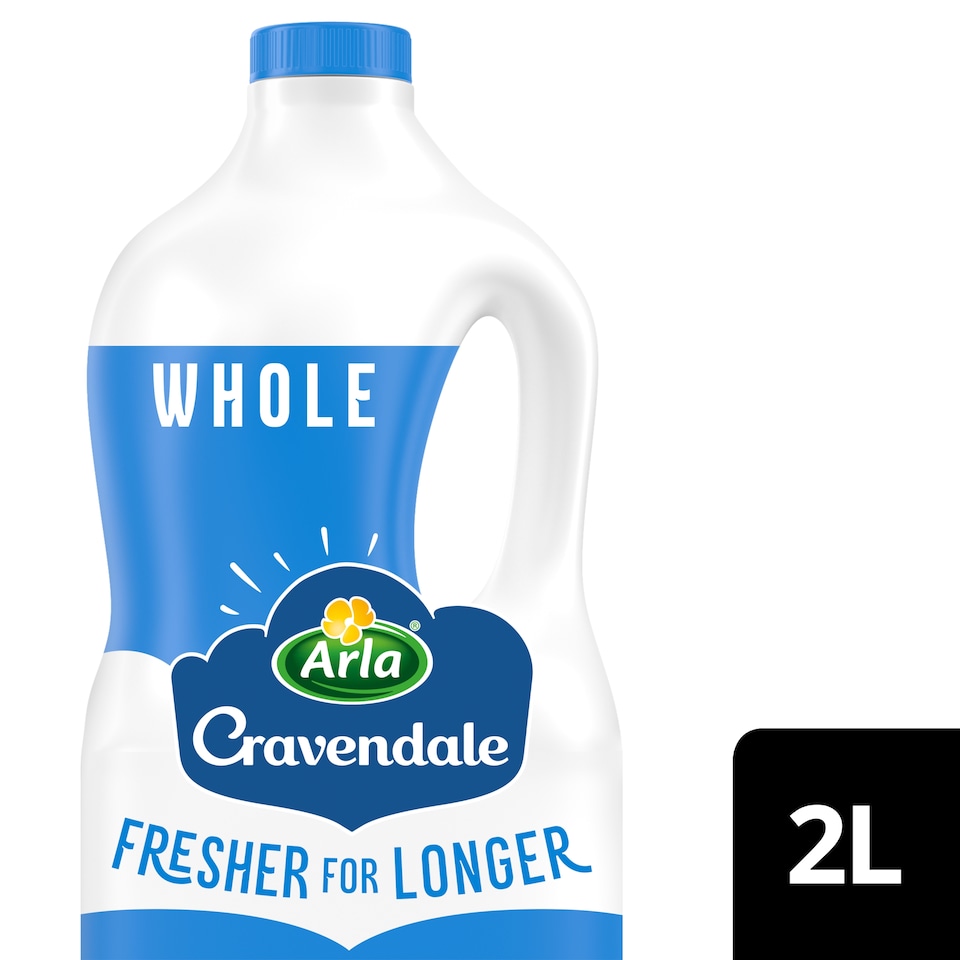 image 1 of Cravendale Filtered Fresh Whole Milk 2L Fresher for Longer