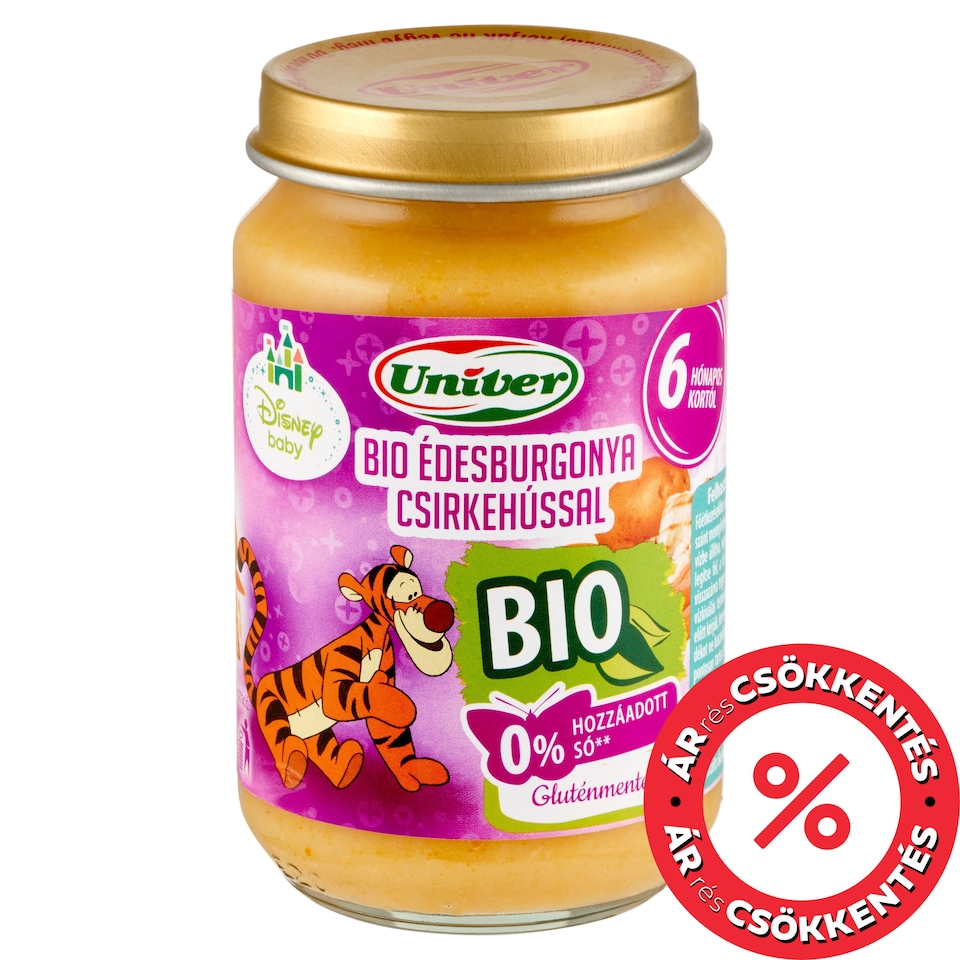 Univer Disney Baby Organic Sweet Potato with Chicken Meat Baby Food 6+ Months 163 g