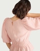 image 3 of F&F Shirred Puff Sleeve Blouse in Pink