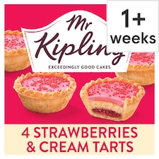 Mr Kipling Strawberries & Cream Cake Tarts 4 pack