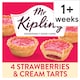 image 1 of Mr Kipling Strawberries & Cream Cake Tarts 4 pack