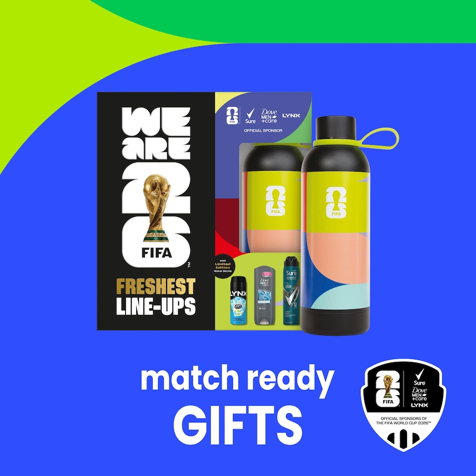 image 1 of Sure FIFA Freshest Line Ups Waterbottle Gift Set For Him