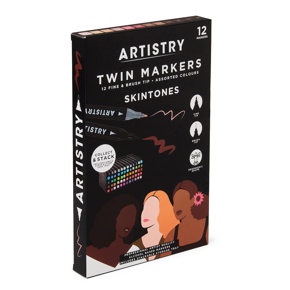 image 1 of Artistry Twin 12 Markers Skintones