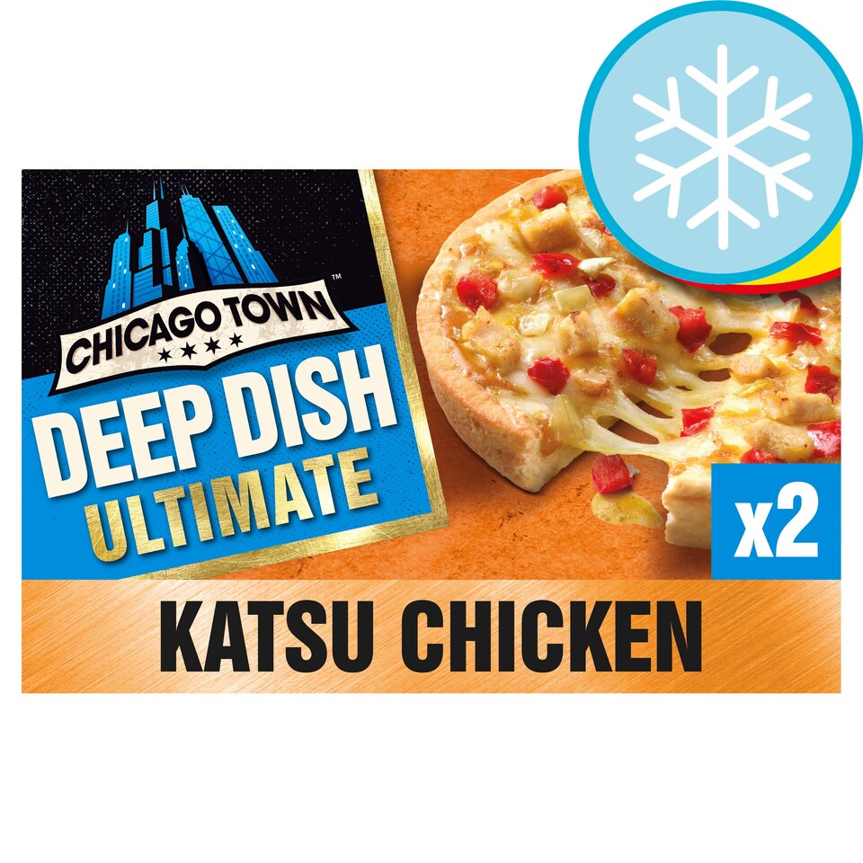 Chicago Town Deep Dish 2 Katsu Chicken Pizza 318g Tesco Groceries