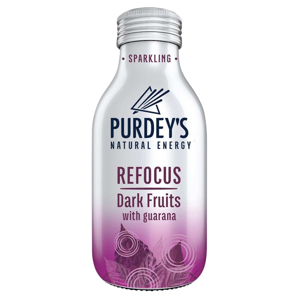 image 1 of Purdey's Refocus Sparkling Dark Fruits with Guarana Bottle 330ml