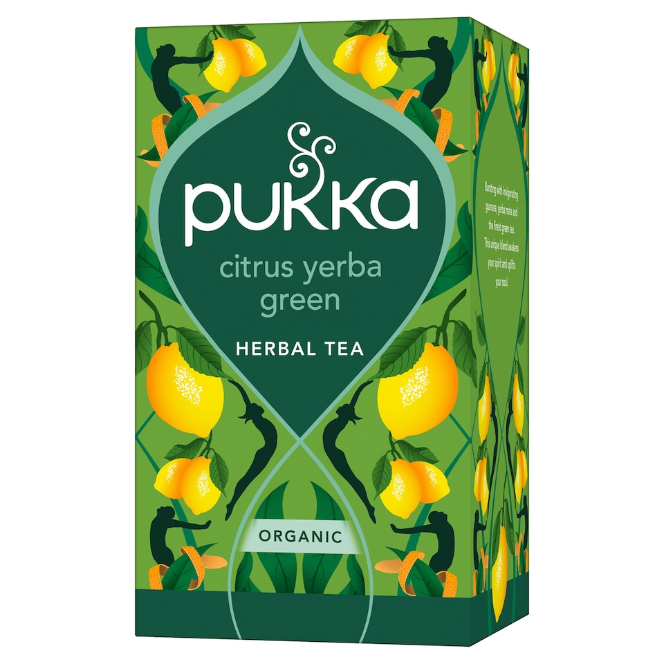 image 1 of Pukka Organic Citrus Yerba Green 20 Sachets 36g
