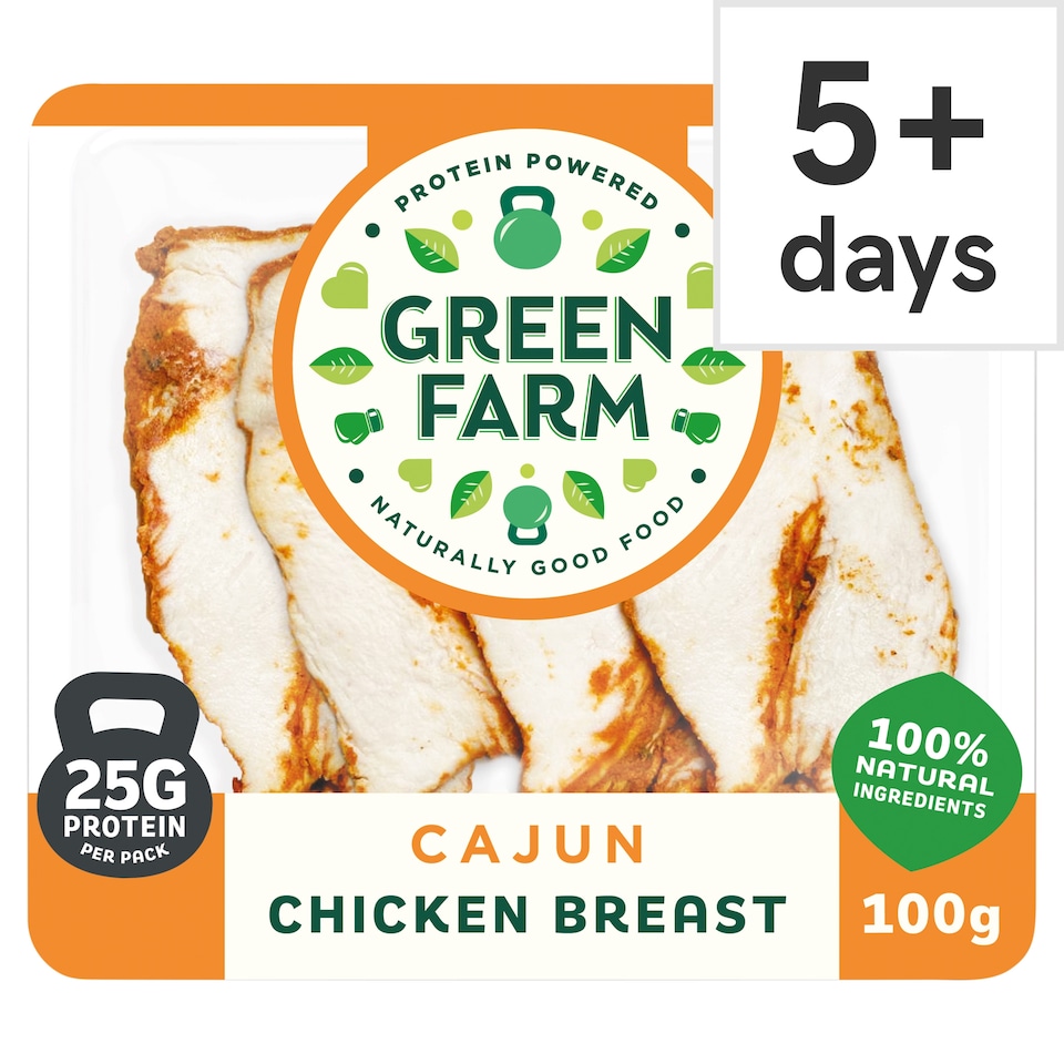 Green Farm Sliced Cajun Chicken Breast 100g