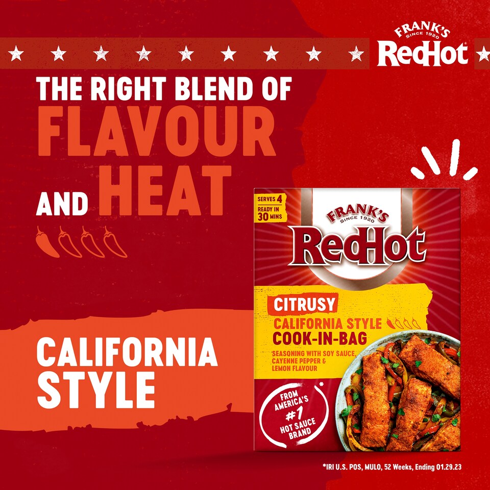 image 1 of Frank's RedHot Citrusy California Style Cook-In-Bag 25G
