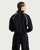 image 3 of F&F Active EVERYHOUR Side Stripe Zip Up Sweatshirt in Black