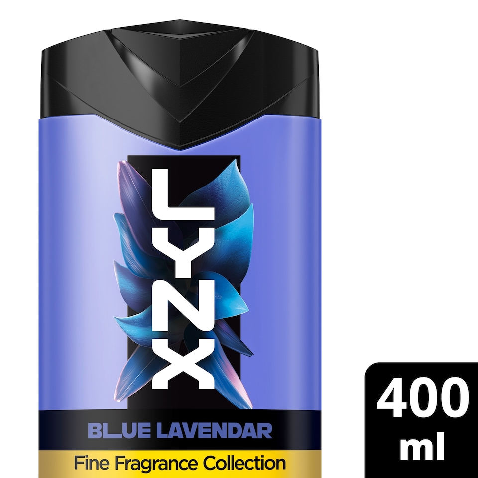 image 1 of Lynx Fine Fragrance Blue Lavender Body Wash 400ml