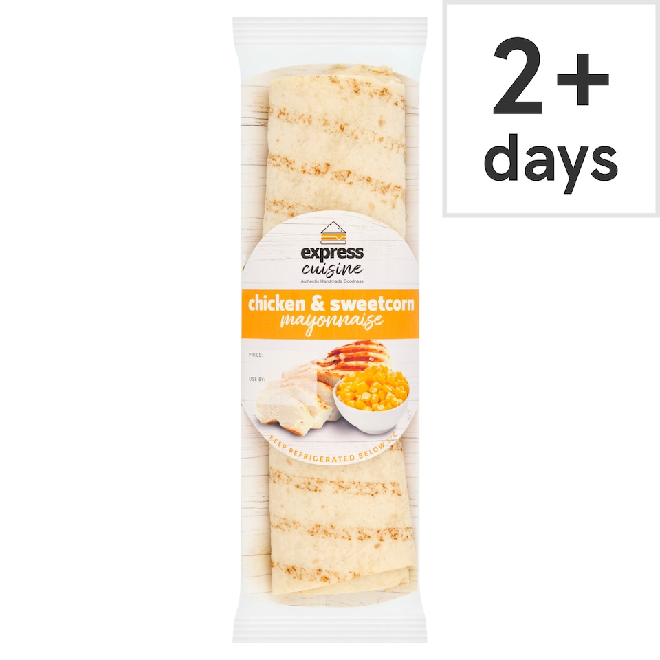 Express Cuisine Chicken & Sweetcorn Mayonnaise Wrap 200G