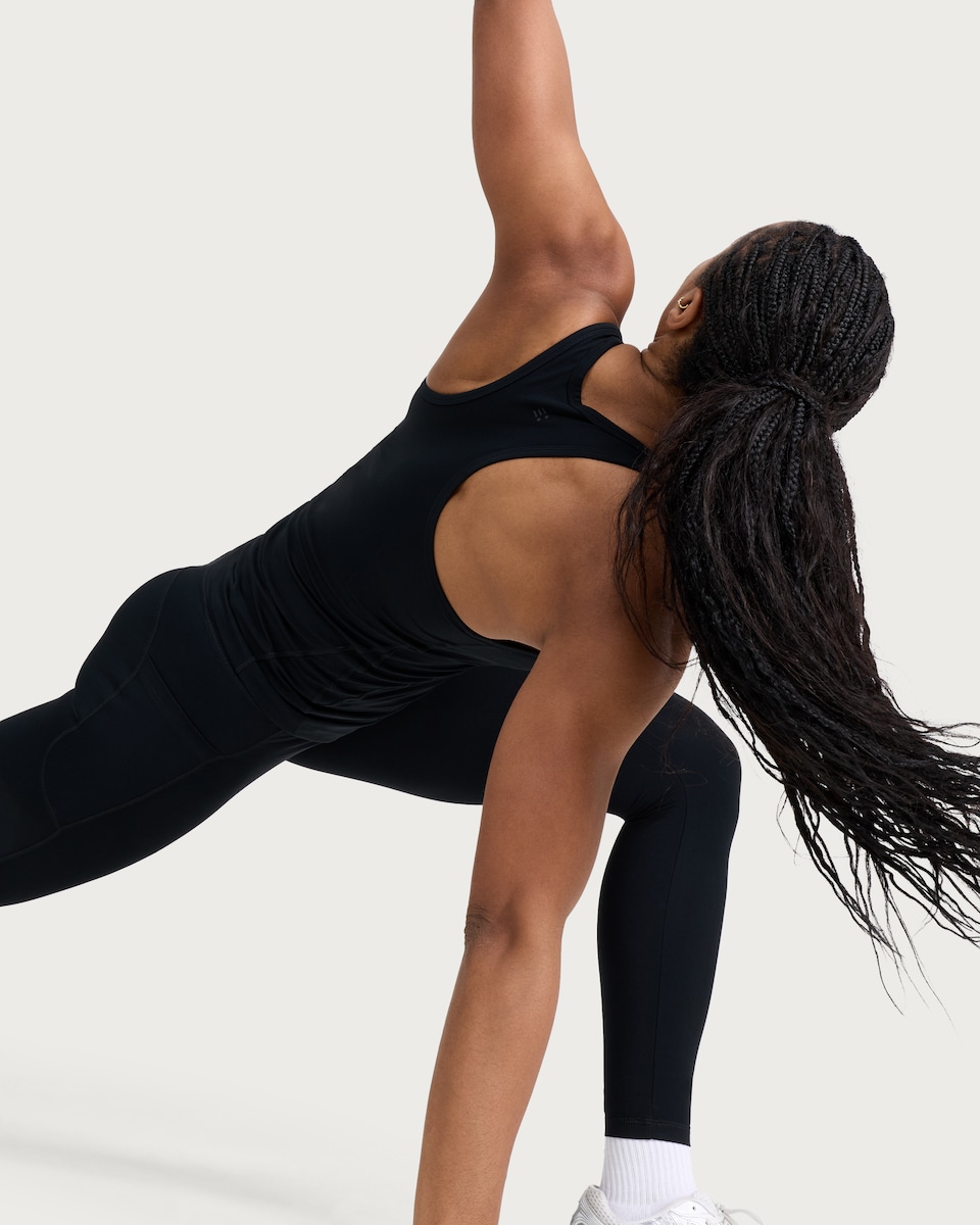 image 1 of F&F Active ULTRAMOVE Racerback Vest in Black