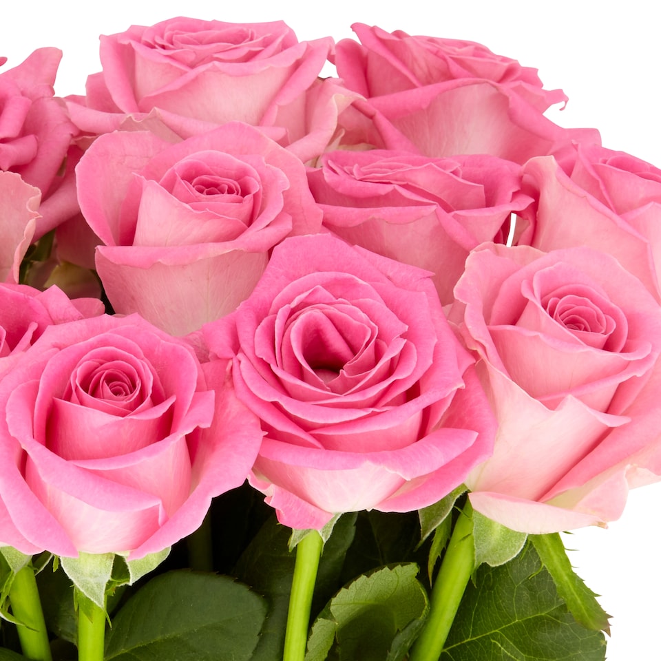 image 1 of Tesco Pink Roses Flowers Bouquet