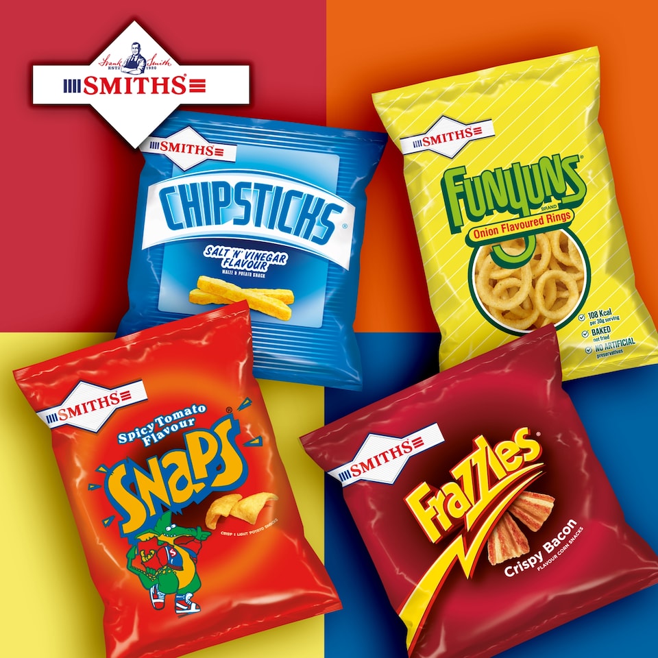 image 1 of Smiths Frazzles Bacon Sharing Bag Crisps 120g